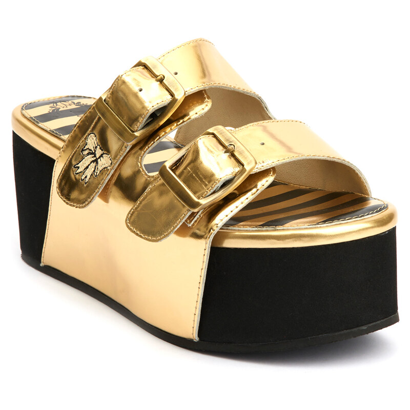 Lola Ramona Dámské pantofle 413407-80_Gold