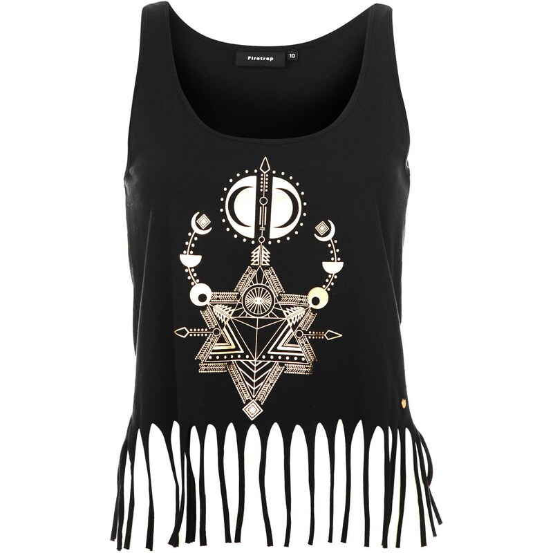 Tílko dámské Firetrap Fringe Black