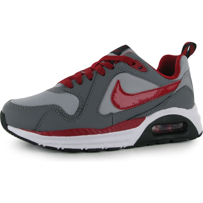 Nike Air Max Trax dětské Trainers Grey/Red/White