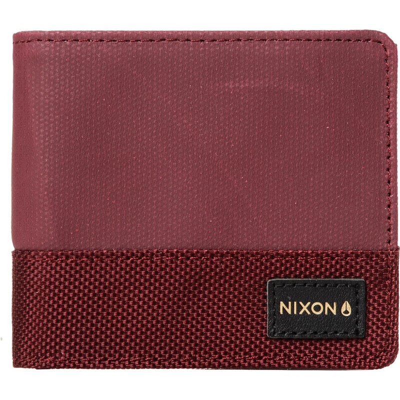 Nixon Origami Bi-Fold Zip burgundy