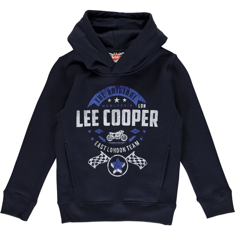 Mikina s kapucí Lee Cooper Cooper Bike dět. námořnická modrá