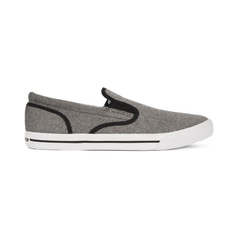 Burnetie Pánské šedé mokasíny Slip On