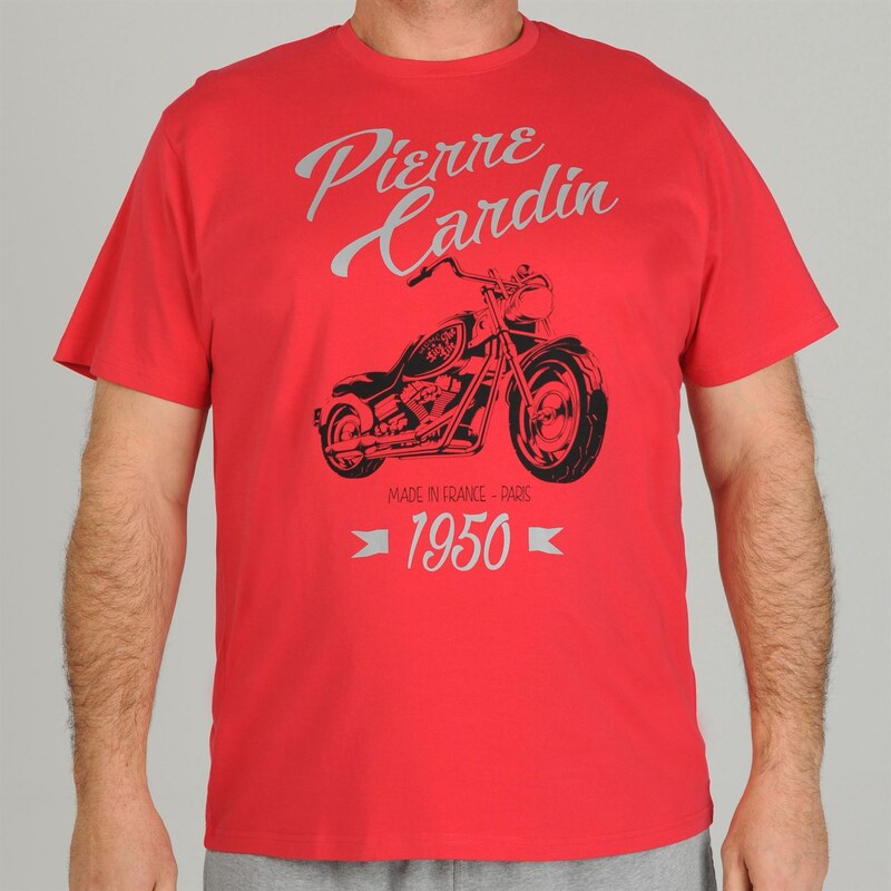 Tričko Pierre Cardin Motorcycle pán. červená