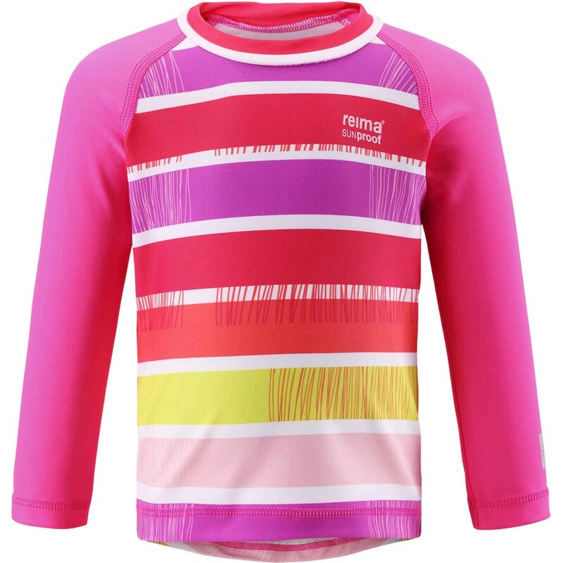 Reima Dívčí plavecké tričko Borneo s UV 50+ - růžové