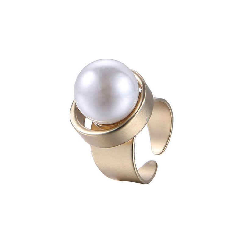 eManco Prsten Pearl bílý J01033