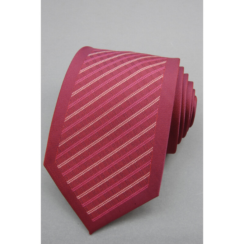 Avantgard Fialová proužkovaná kravata