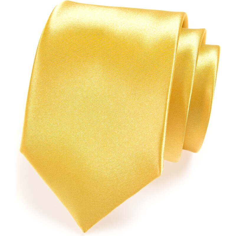 Avantgard Žlutá jednobarevná kravata