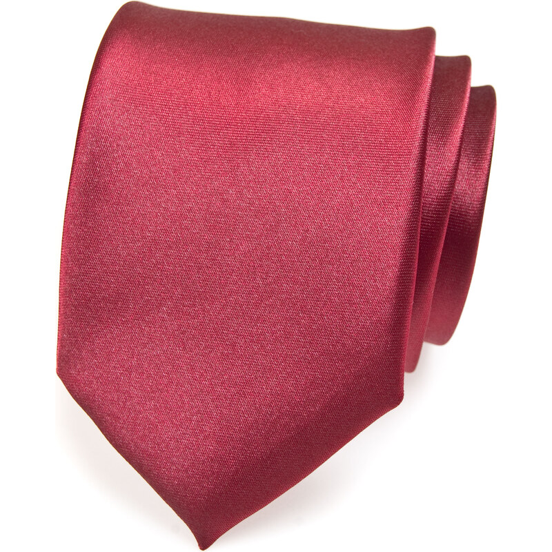 Avantgard Bordó kravata bez vzoru