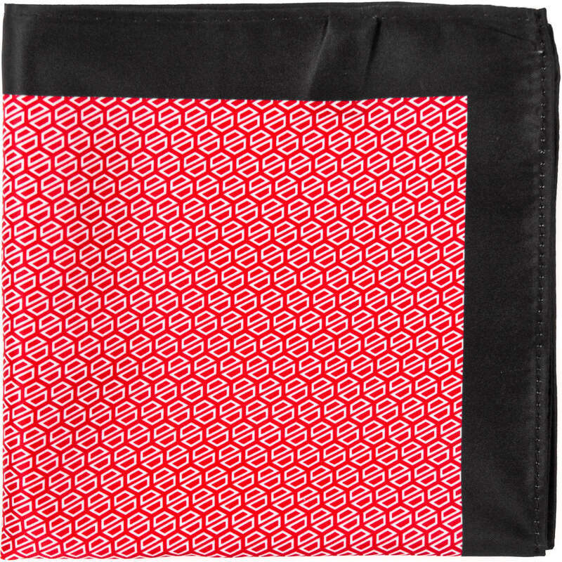 Avantgard Červený kapesníček s černým okrajem