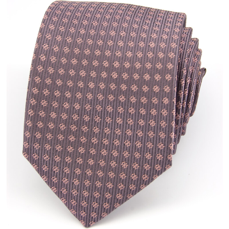 Avantgard Tmavě šedá kravata s drobným zdobením