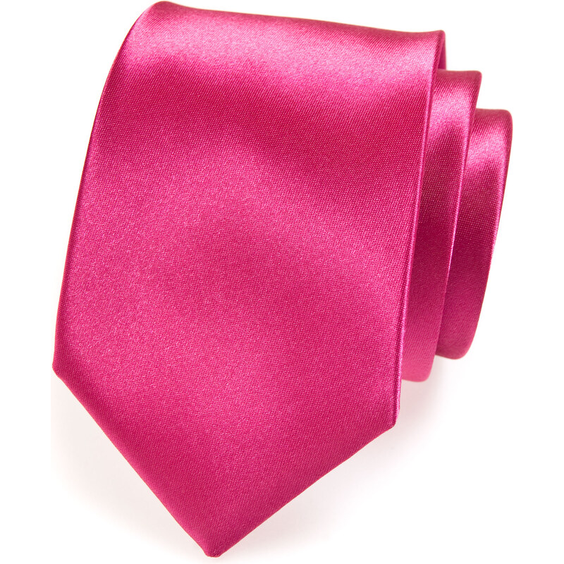 Avantgard Fuchsiová luxusní jednobarevná kravata