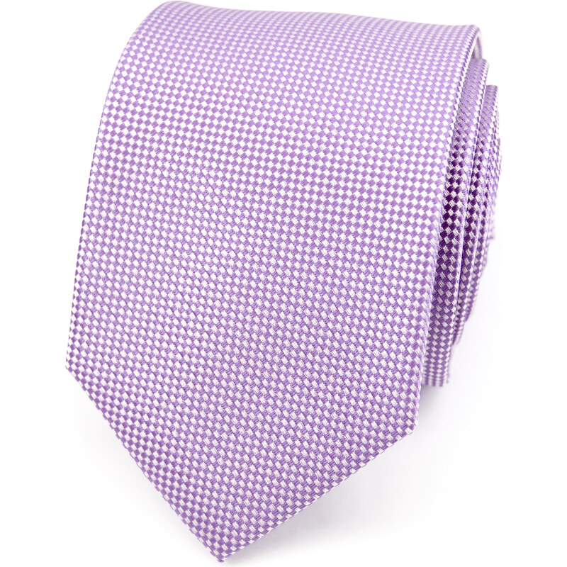 Avantgard Lila kravata s kosočtverci