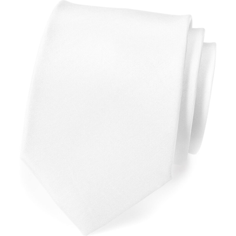 Avantgard Matná bílá kravata