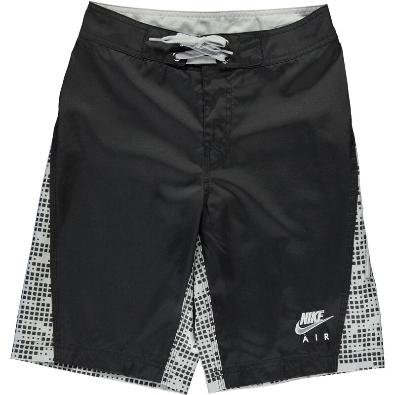 Nike All Over Print Board Shorts dětské Boys Black/Grey