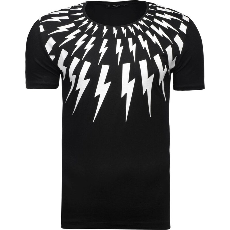 Výrazné černé pánské tričko Athletic 9042