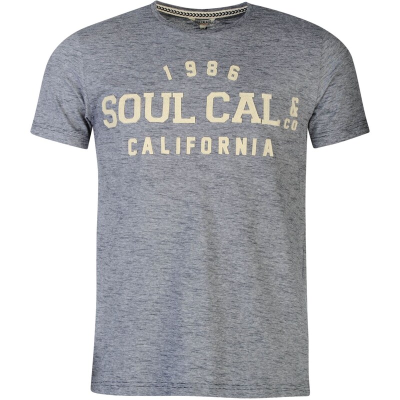 Soul Cal Tričko SoulCal Heritage Logo pán.