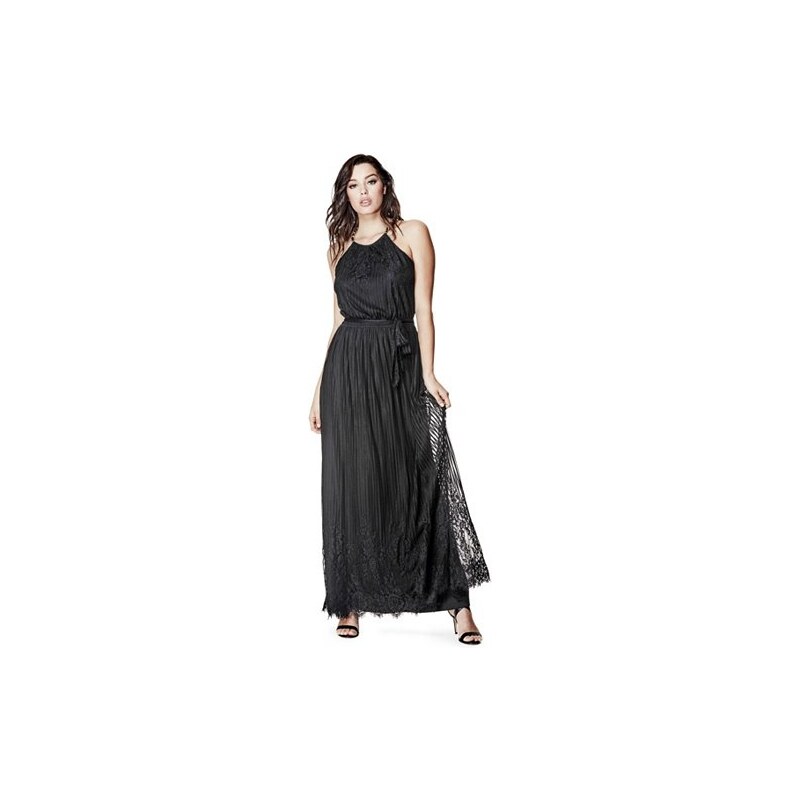 Šaty Guess Jupiter Lace Maxi Dress černé