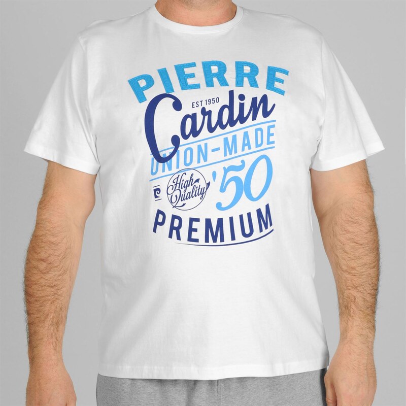 Tričko Pierre Cardin Applique pán. bílá