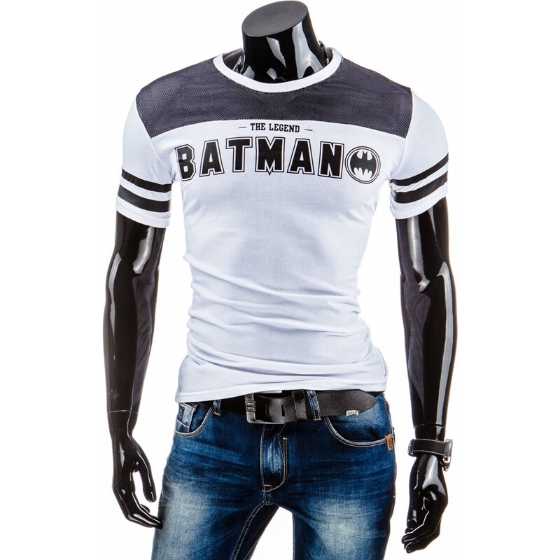 Coolbuddy Pánské tričko s krátkým rukávem a potiskem Batman 5234