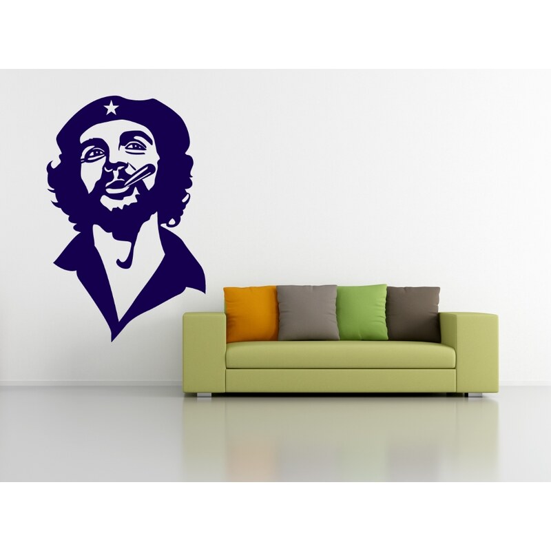 RAWE.CZ - Che Guevara - Samolepka na zeď - 50x33cm