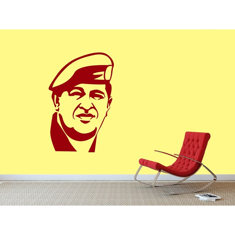 RAWE.CZ - Hugo Chávez - Samolepka na zeď - 50x33cm