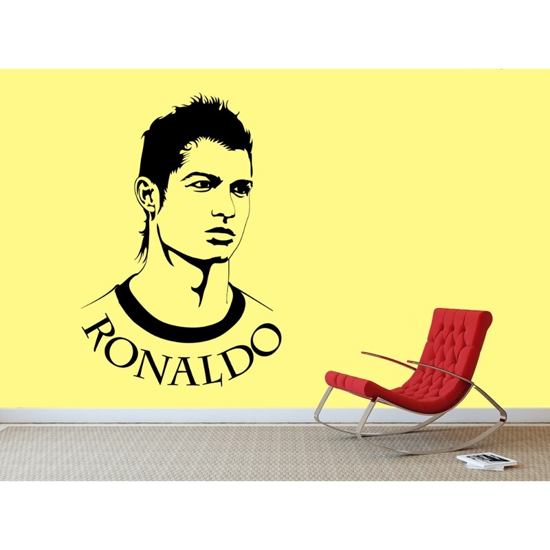 RAWE.CZ - Cristiano Ronaldo - Samolepka na zeď - 100x68cm
