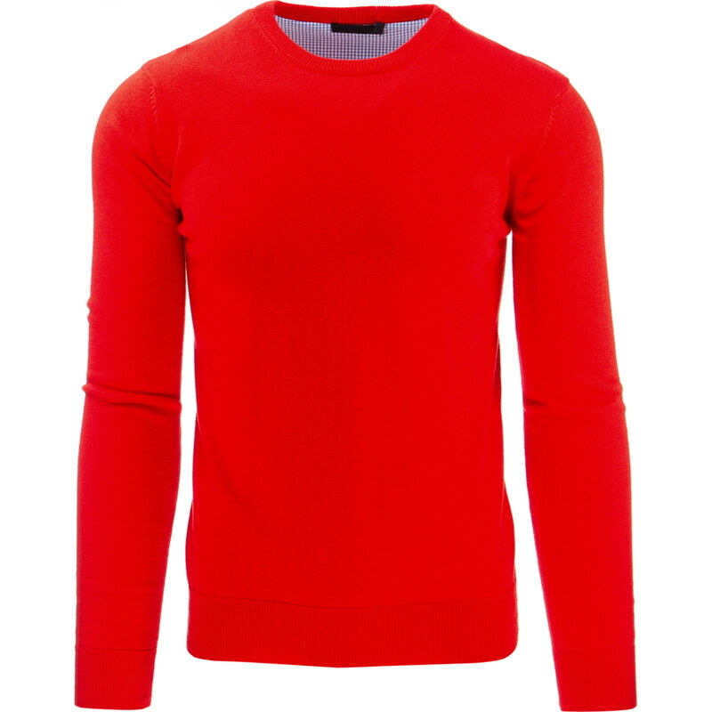 Coolbuddy Bavlněný červený pánský svetr Art 7973