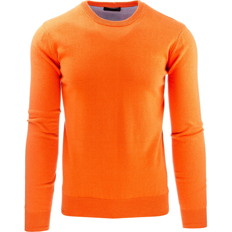 Coolbuddy Bavlněný pomerančový pánský svetr Art 7975