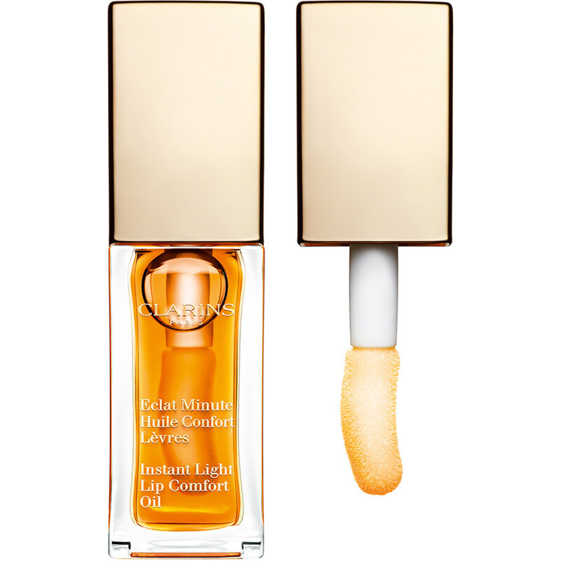 Clarins Č. 01 - Honey Eclat Minute Huile Confort Lèvres Lesk na rty 7 ml