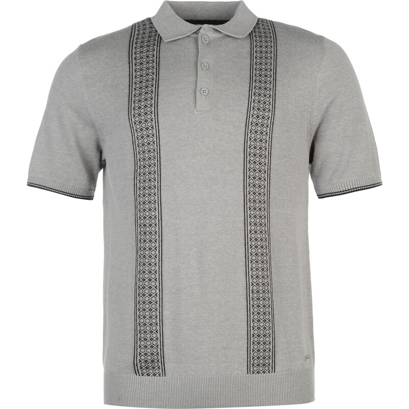 Pierre cardin Tipped Polo SnCL43 Grey/Charcoal