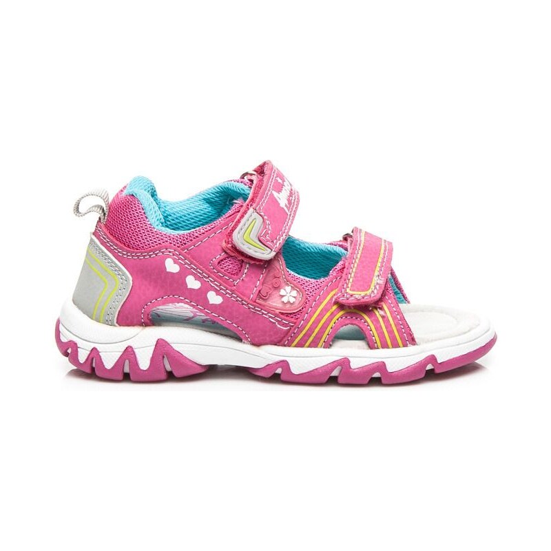 AMERICAN CLUB Dětské růžové sandálky K15671F/BL