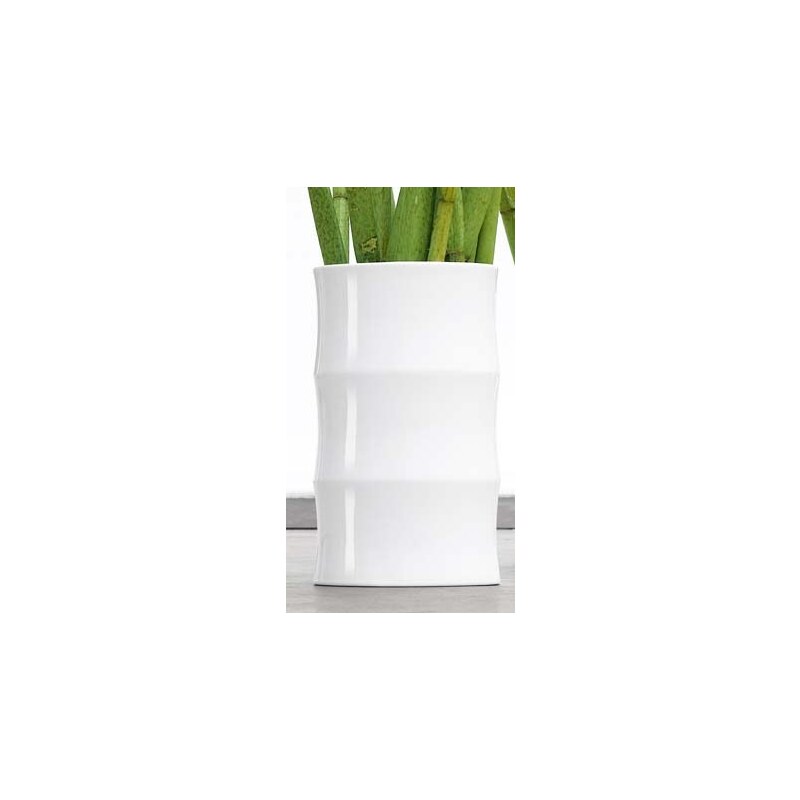 Váza BAMBOO ASA Selection bílá, 36 cm, průměr 21 cm