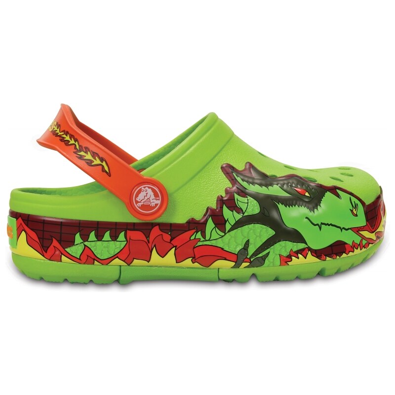 Crocs Lights Fire Dragon Clog - Volt Green