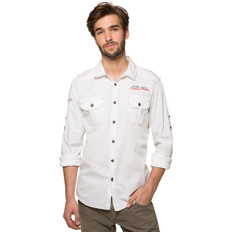 Bílá košile s potiskem|M/L Camp David 405911
