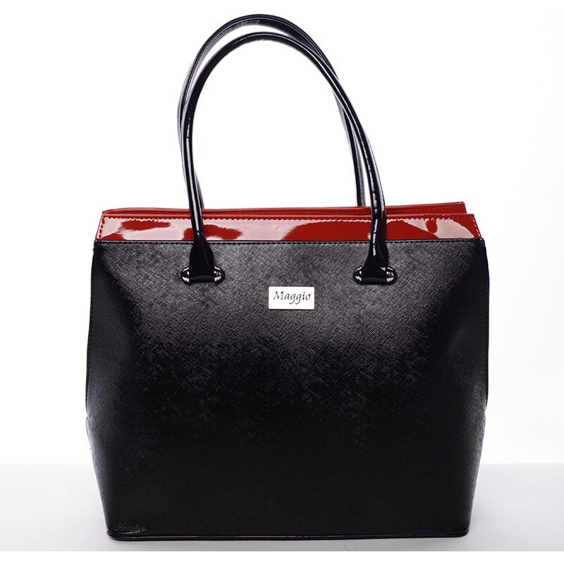 Maggio Luxusní dámská kabelka přes rameno Heidi, černo-červená