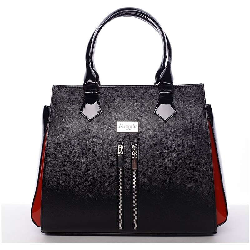Maggio Luxusní dámská kabelka Lola, červeno-černá