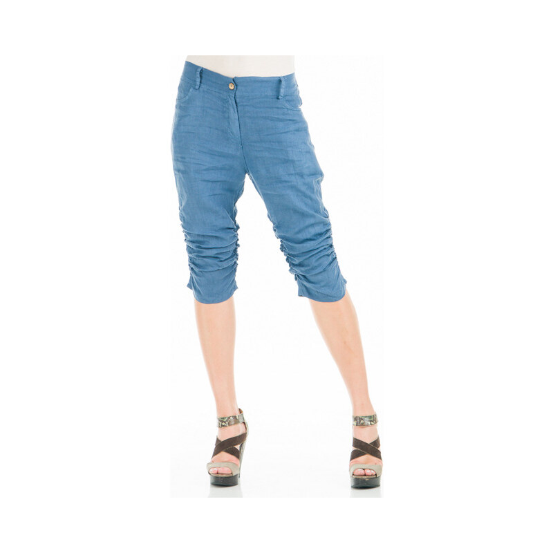 Keysha Dámské capri kalhoty 1685-08-BLUE JEANS