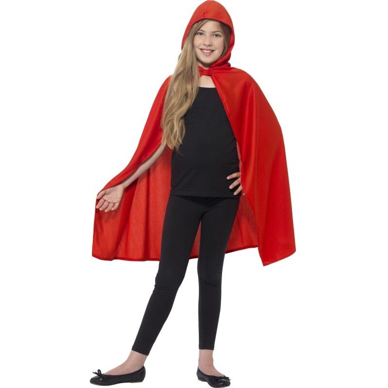Dětský plášť s kapucí červený Pro věk (roků) 9-12
