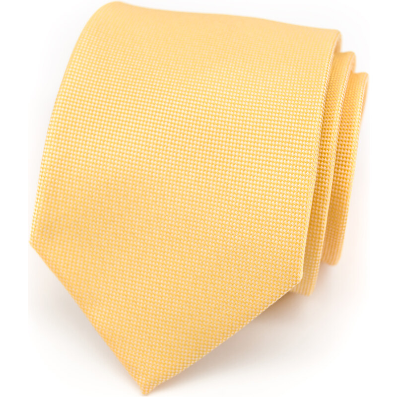 Avantgard Žlutá kravata se vzorem