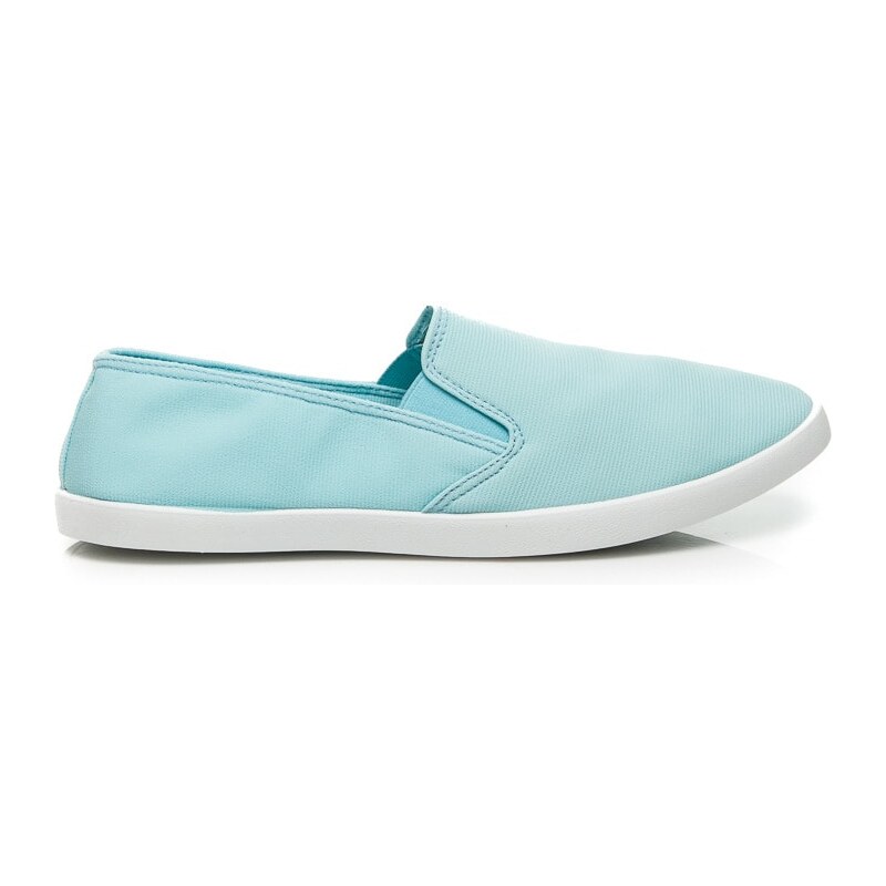 SDS Trampky slip on světle modré