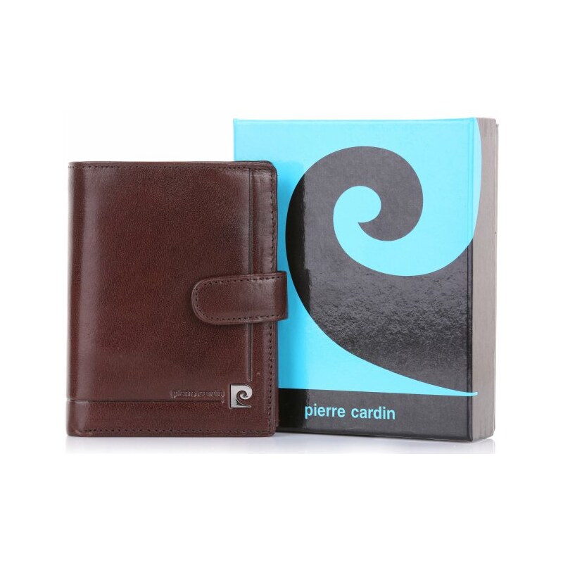 Pánská kožená peněženka Pierre Cardin čokoláda
