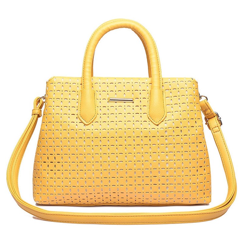 Kabelky na léto, malá kabelka Kaytie Wu v háčkovaném designu žlutá Není skladem
