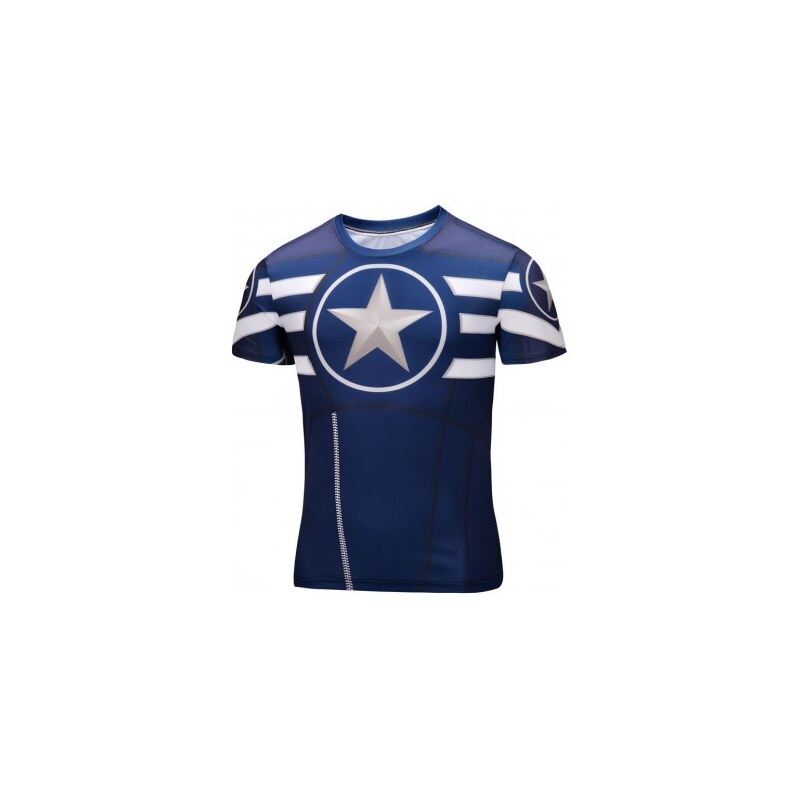 Kompresní tričko Captain America Blue Light XL