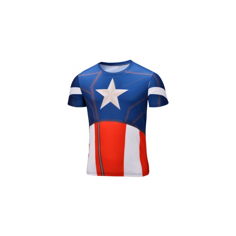 Kompresní tričko Captain America Red XL