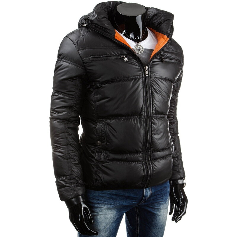 Pánská černá bunda - zimní (tx0751)