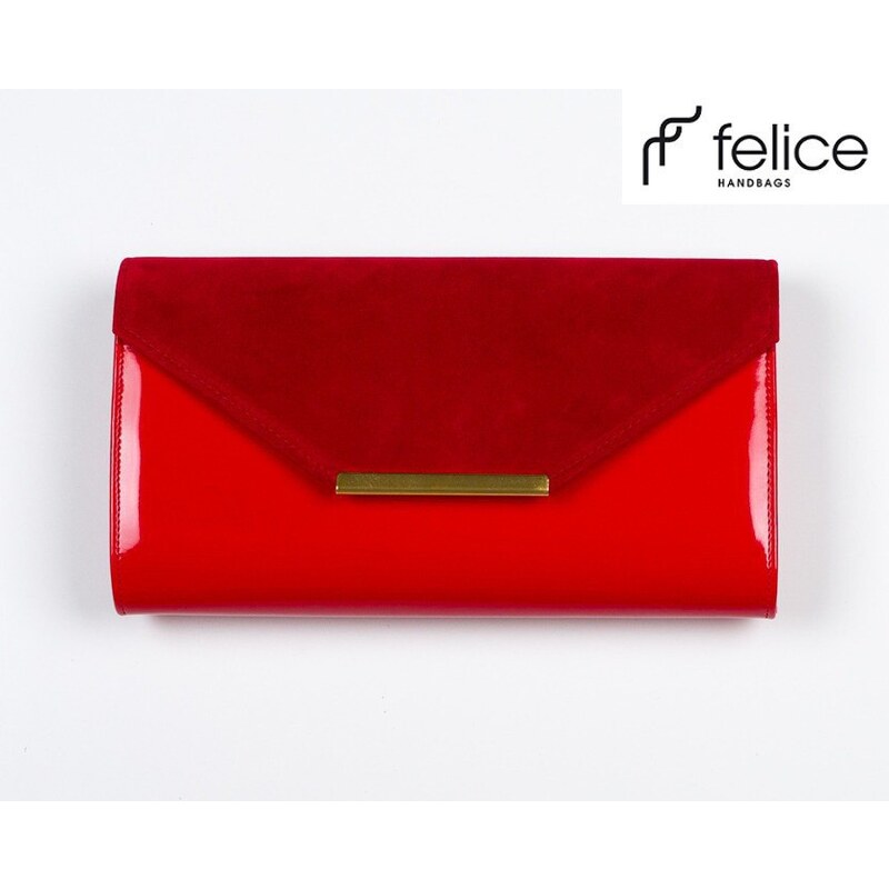 Dámská červená kabelka Felice Clutch (F09CZE)
