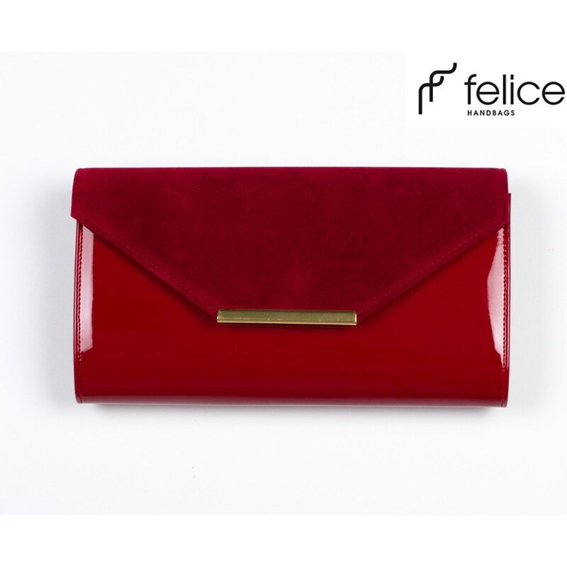 Dámská červená kabelka Felice Clutch (F09BO)