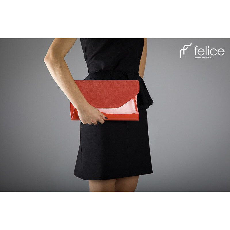 FELICE Večerní korálová kabelka Filice (F01KO) odstíny barev: červená