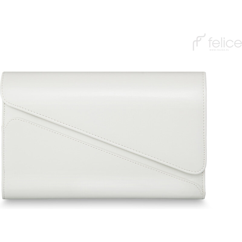 Večerní bílá kabelka Felice Clutch (F11)
