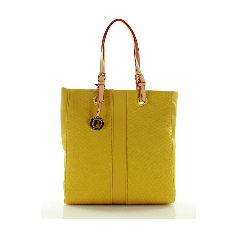 Atraktivní žlutá nákupní taška MONNARI (0250a)
